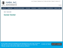 Tablet Screenshot of nabacareercenter.nabainc.org